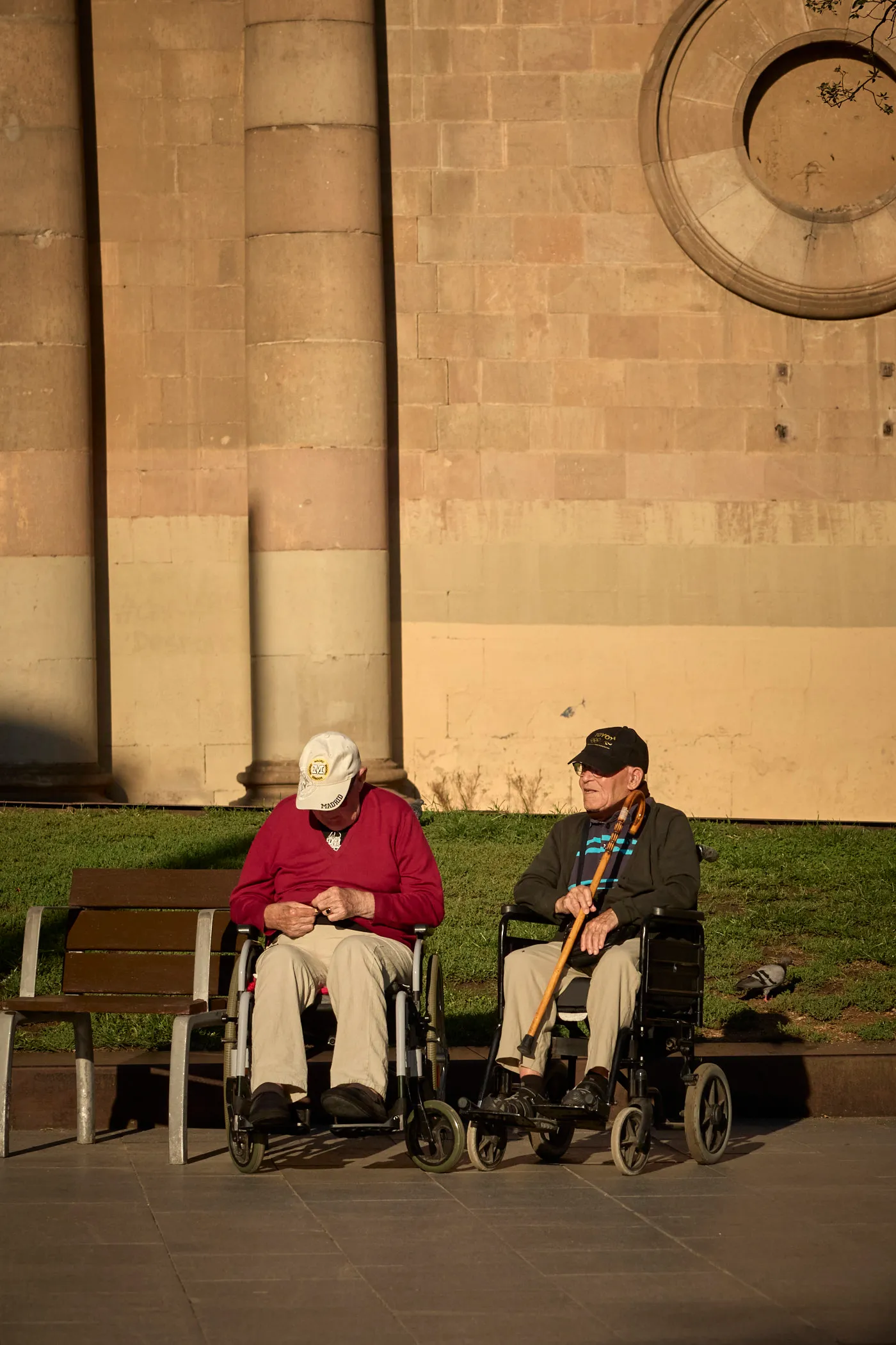 Elderly men chatting barcelona