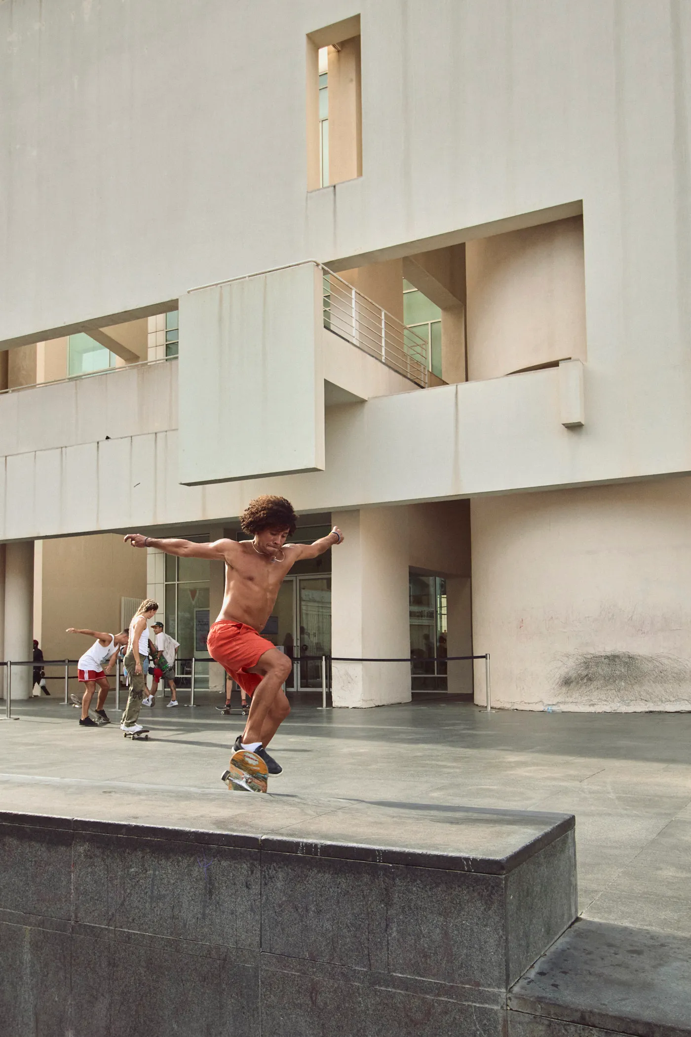 Skater jumping macba barcelona