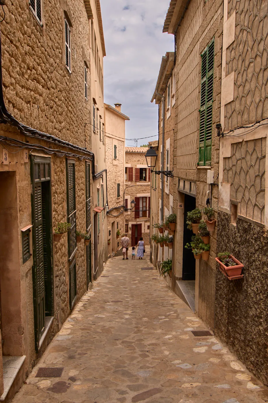 Stone alley old town mallorca